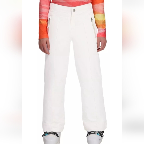 NWT TEEN SIZE L (14-16) WHITE SNOW PANTS.
